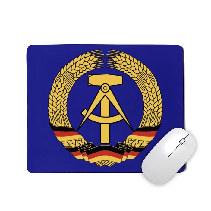 Gdr Coat Of Arms Ger Democratic Republic Flag East Cute Gift Mousepad