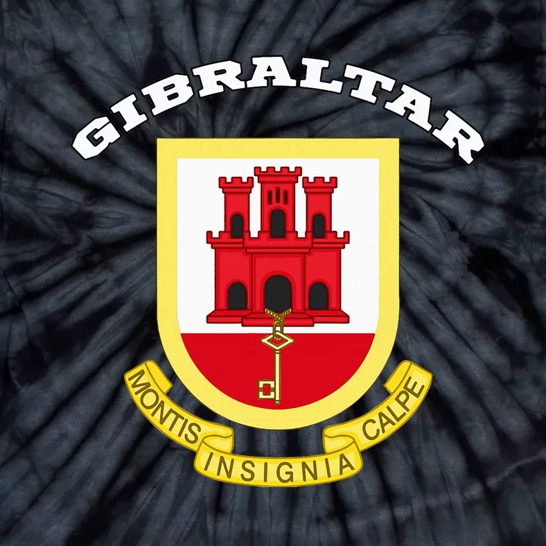 Gibraltar Coat Of Arms Of Coat Of Arm Flag Gibraltarians Tie-Dye T-Shirt