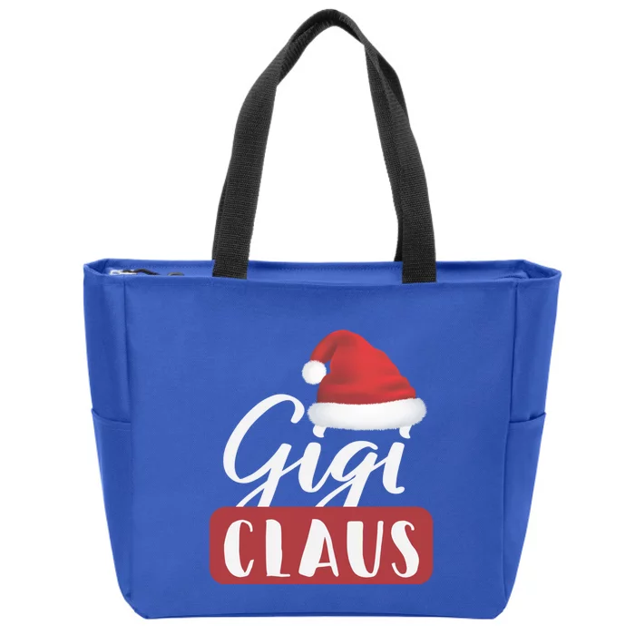 Gigi Claus Proud Grandmother Christmas Holiday Santa Gift Zip Tote Bag