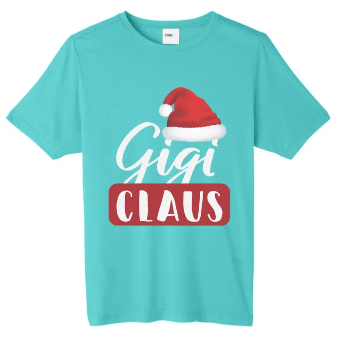 Gigi Claus Proud Grandmother Christmas Holiday Santa Gift ChromaSoft Performance T-Shirt