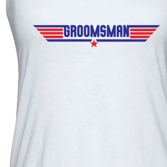 Groomsman Crew Pilot Ladies Essential Flowy Tank