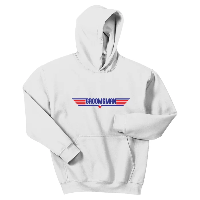 Groomsman Crew Pilot Kids Hoodie