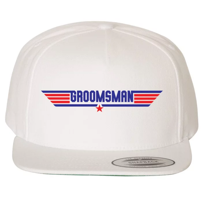 Groomsman Crew Pilot Wool Snapback Cap