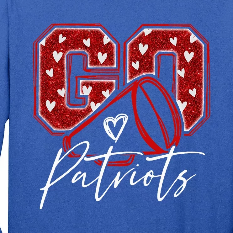 Go Cheer Patriots Tall Long Sleeve T-Shirt