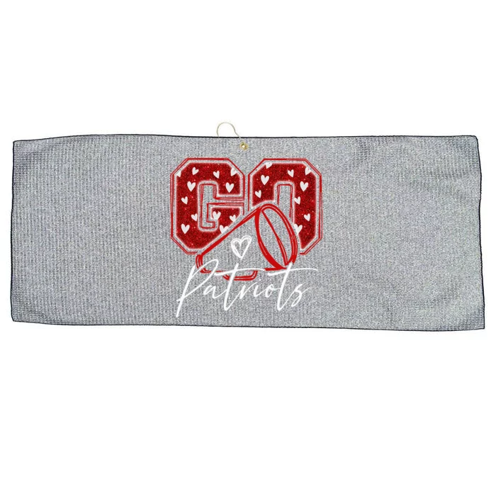 Go Cheer Patriots Large Microfiber Waffle Golf Towel