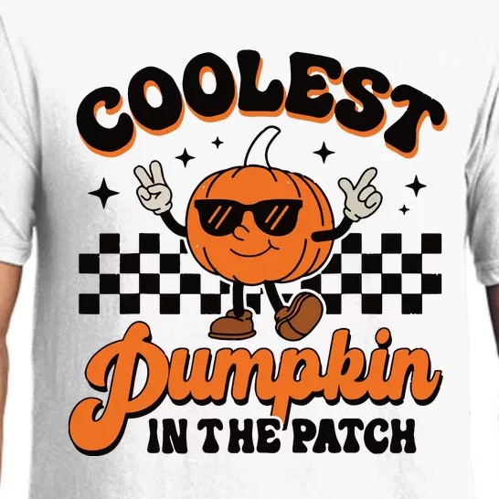 Groovy Coolest Pumpkin In The Patch Halloween For Boy Kids Pajama Set