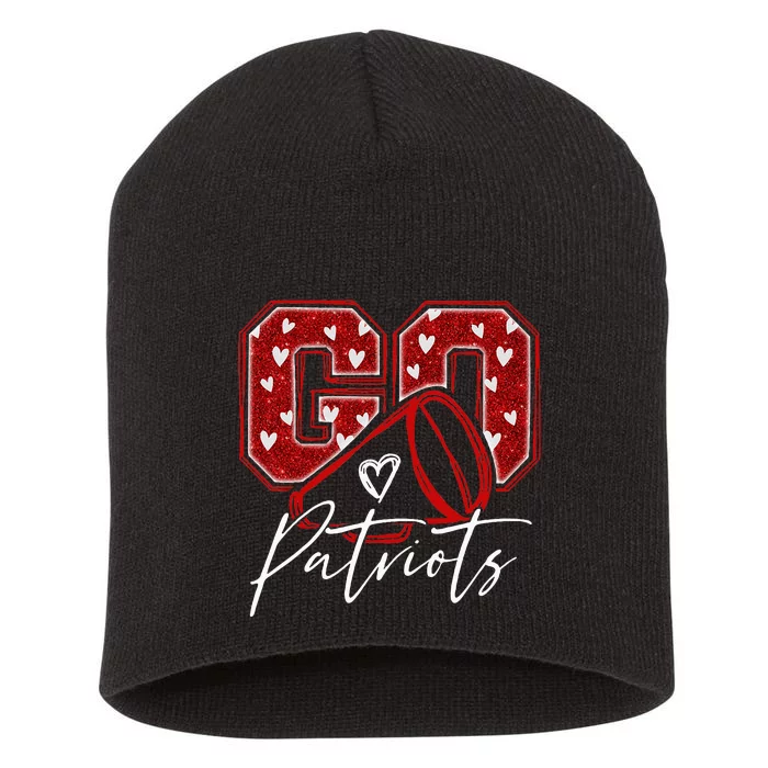 Go Cheer Patriots Design Gift Short Acrylic Beanie