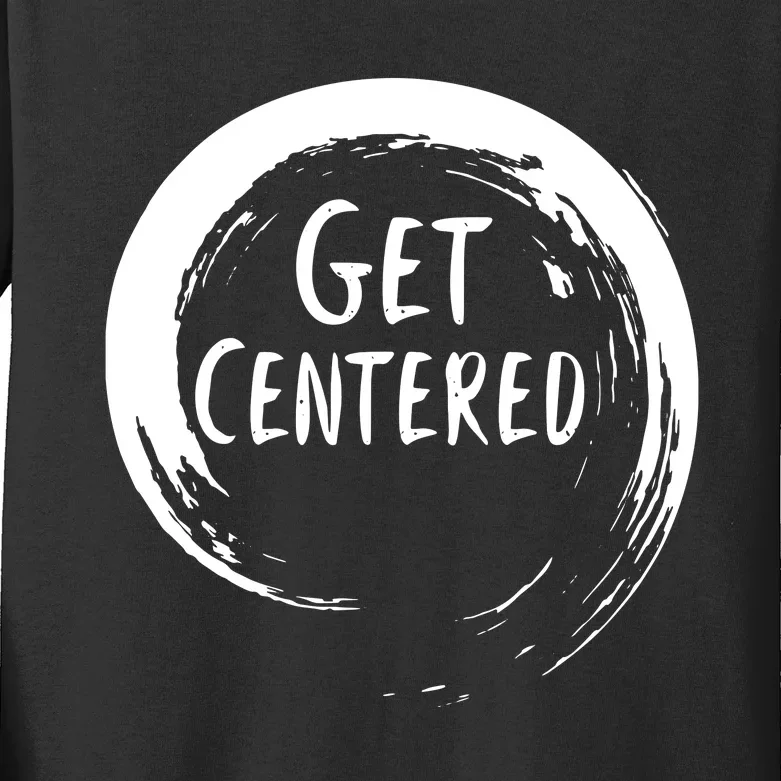 Get Centered Pottery Wheel Hobby Kids Long Sleeve Shirt