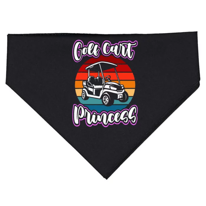 Golf Cart Princess Golfing Girl Golf Sport USA-Made Doggie Bandana