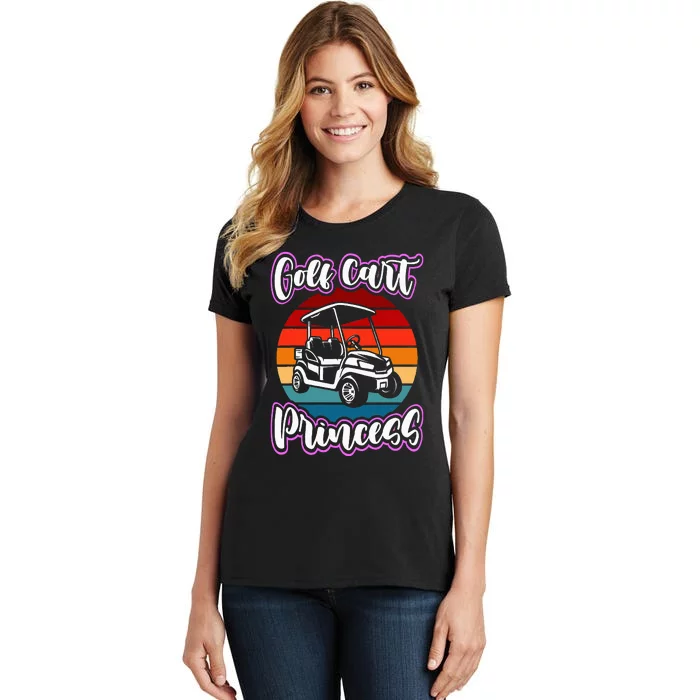 Golf Cart Princess Golfing Girl Golf Sport Women's T-Shirt