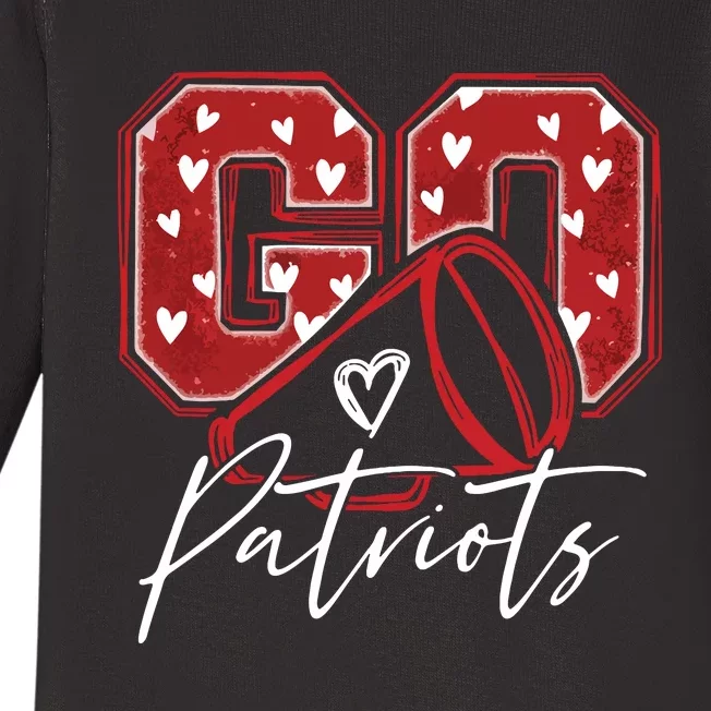 Go Cheer Patriots Design Gift Baby Long Sleeve Bodysuit