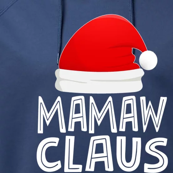 Grandma Christmas Pajamas Santa Claus Cute Gift Mamaw Claus Funny Gift Performance Fleece Hoodie