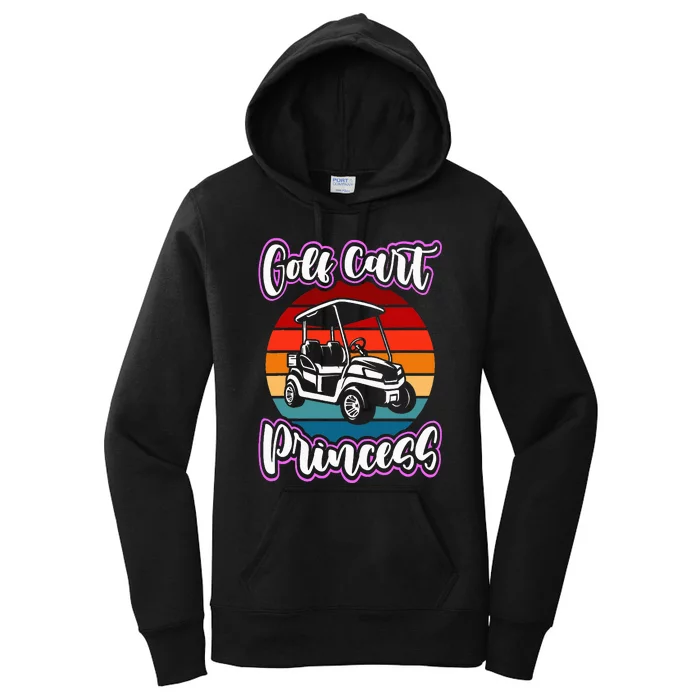 Golf Cart Princess Golfing Girl Golf Sport Lover Golfer Women's Pullover Hoodie