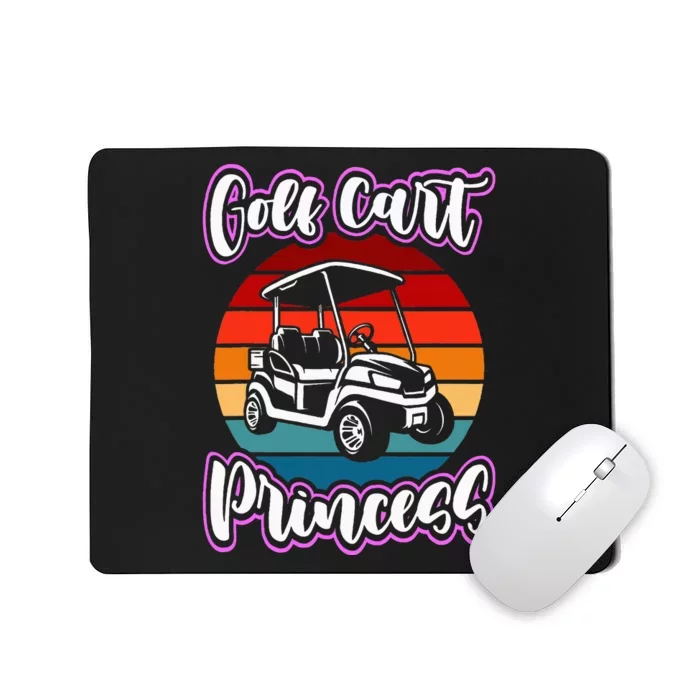 Golf Cart Princess Golfing Girl Golf Sport Lover Golfer Mousepad