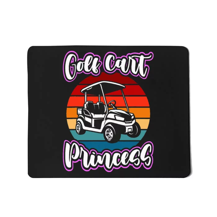 Golf Cart Princess Golfing Girl Golf Sport Lover Golfer Mousepad