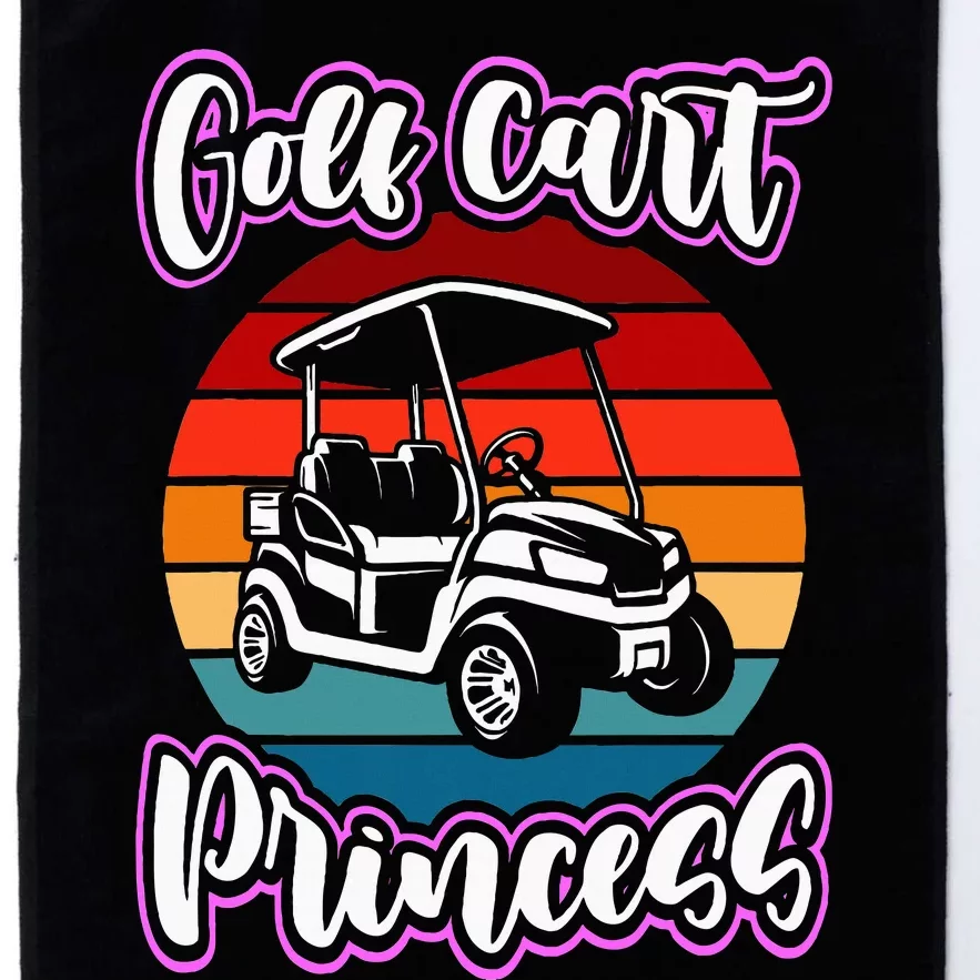 Golf Cart Princess Golfing Girl Golf Sport Lover Golfer Platinum Collection Golf Towel