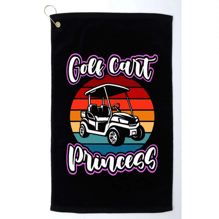 Golf Cart Princess Golfing Girl Golf Sport Lover Golfer Platinum Collection Golf Towel