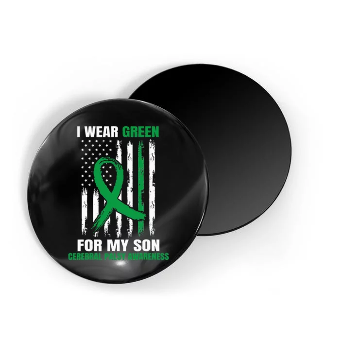 Green Cerebral Palsy Awareness American Flag Cp Magnet