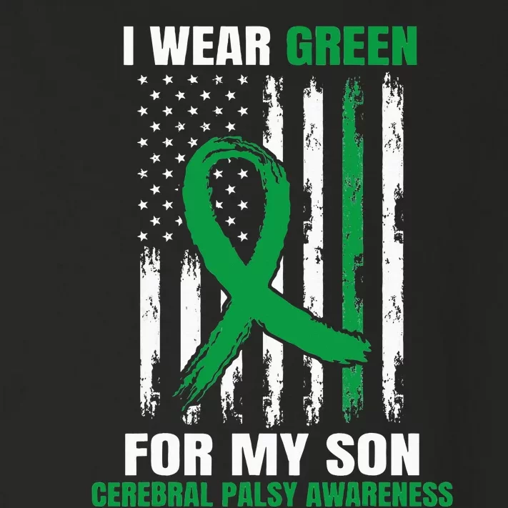 Green Cerebral Palsy Awareness American Flag Cp Toddler Long Sleeve Shirt