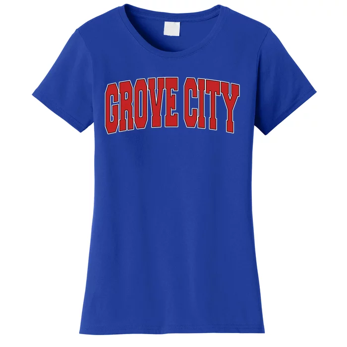 Grove City Pa Pennsylvania Varsity Style Usa Vintage Sports Great Gift Women's T-Shirt