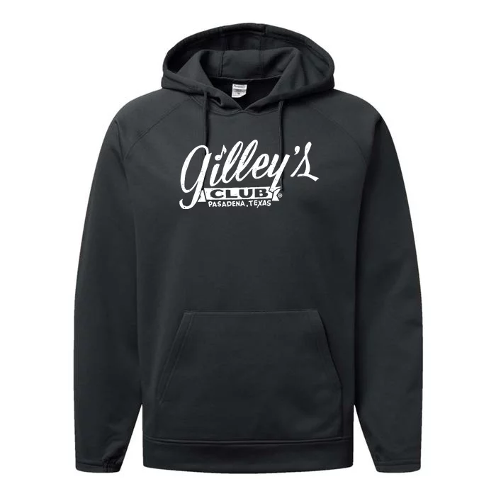 GilleyS Club Pasadena Texas Performance Fleece Hoodie