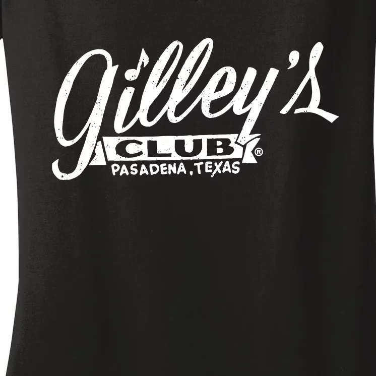 GilleyS Club Pasadena Texas Women's V-Neck T-Shirt