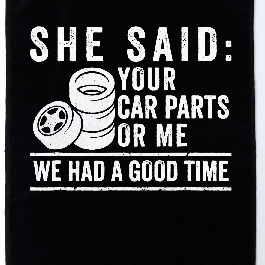 Garage Car Parts Mechanic Racing Car Lover Platinum Collection Golf Towel