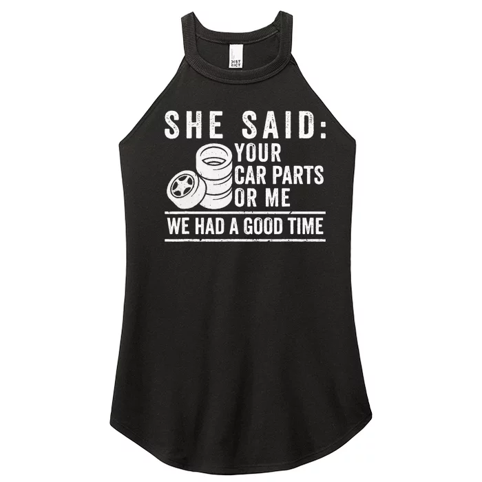 Garage Car Parts Mechanic Racing Car Lover Women’s Perfect Tri Rocker Tank