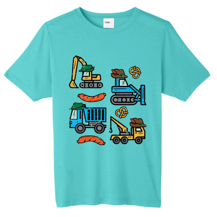 German Construction Pretzel Sausage Oktoberfest ChromaSoft Performance T-Shirt