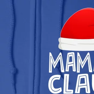 Grandma Christmas Pajamas Santa Claus Gift Mamaw Claus Gift Full Zip Hoodie