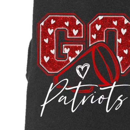 Go Cheer Patriots Design Doggie 3-End Fleece Hoodie