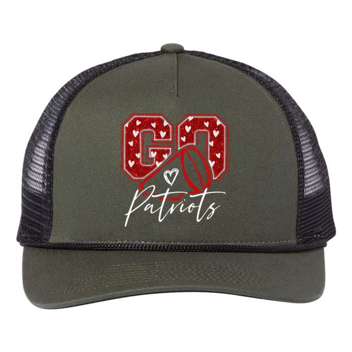 Go Cheer Patriots Design Retro Rope Trucker Hat Cap