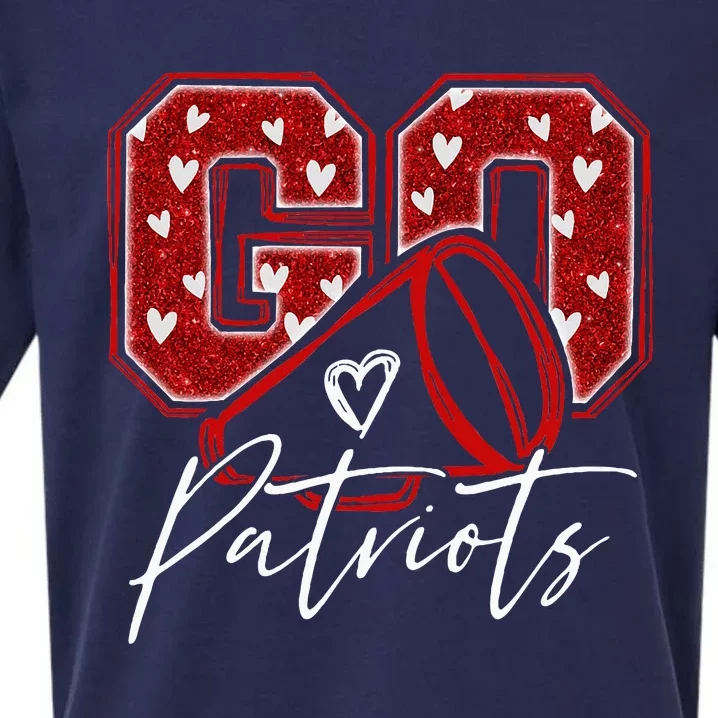 Go Cheer Patriots Design Sueded Cloud Jersey T-Shirt