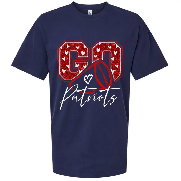 Go Cheer Patriots Design Sueded Cloud Jersey T-Shirt