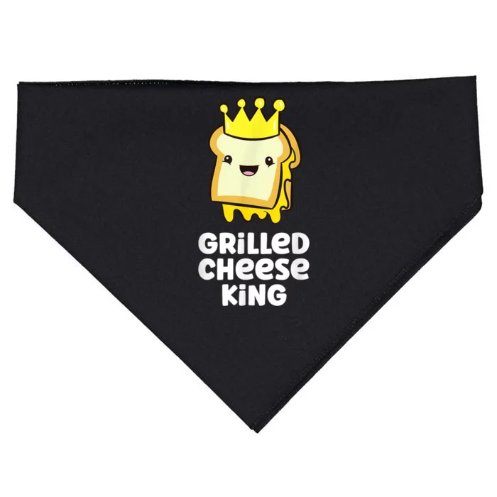 Grilled Cheese Partner Outfit Grilled Cheese King USA-Made Doggie Bandana