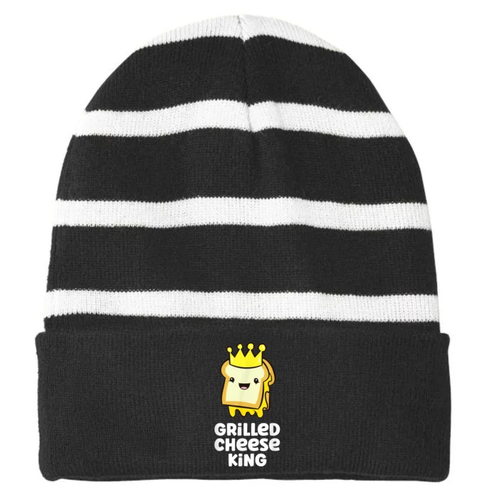 Grilled Cheese Partner Outfit Grilled Cheese King Striped Beanie with Solid Band