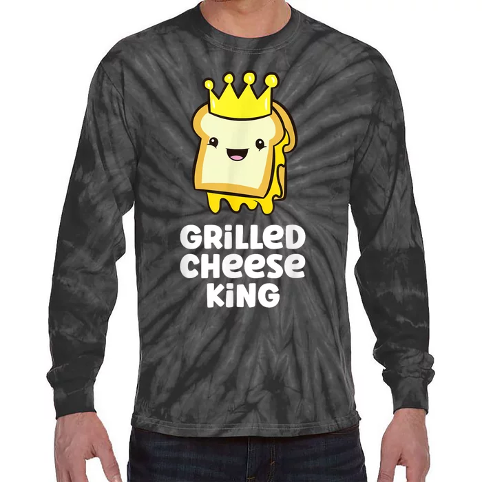 Grilled Cheese Partner Outfit Grilled Cheese King Tie-Dye Long Sleeve Shirt