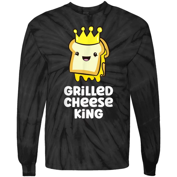 Grilled Cheese Partner Outfit Grilled Cheese King Tie-Dye Long Sleeve Shirt