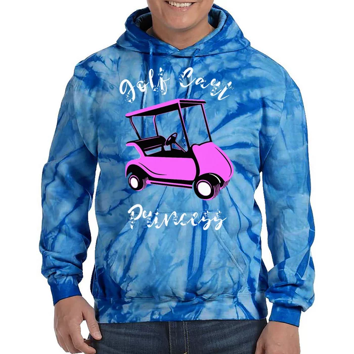 Golf Cart Princess Golfing Girl Golf Sport Lover Golfer Tie Dye Hoodie