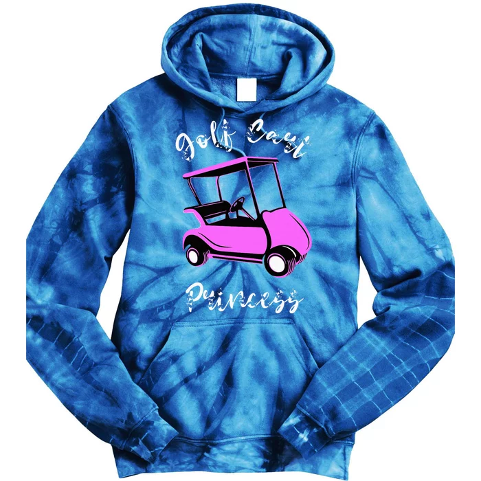 Golf Cart Princess Golfing Girl Golf Sport Lover Golfer Tie Dye Hoodie