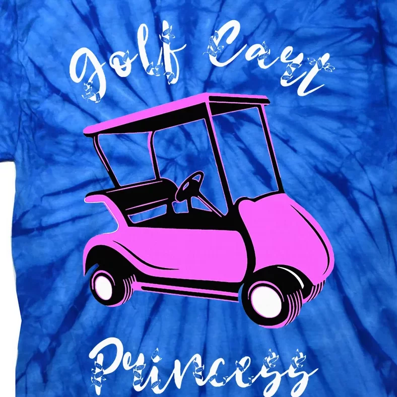 Golf Cart Princess Golfing Girl Golf Sport Lover Golfer Tie-Dye T-Shirt