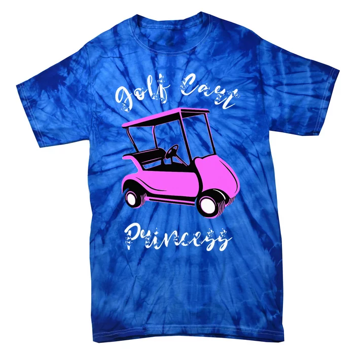 Golf Cart Princess Golfing Girl Golf Sport Lover Golfer Tie-Dye T-Shirt