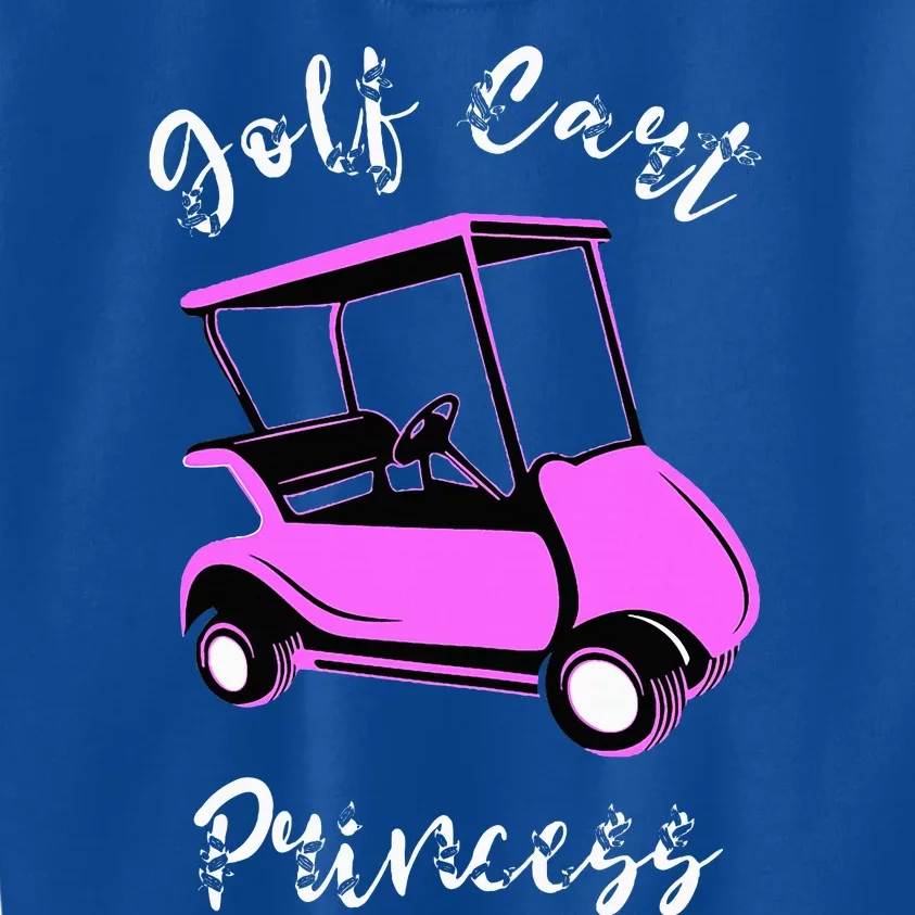 Golf Cart Princess Golfing Girl Golf Sport Lover Golfer Kids Sweatshirt