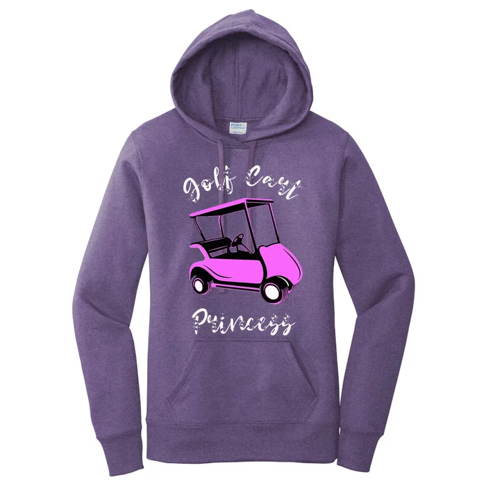 Golf Cart Princess Golfing Girl Golf Sport Lover Golfer Women's Pullover Hoodie