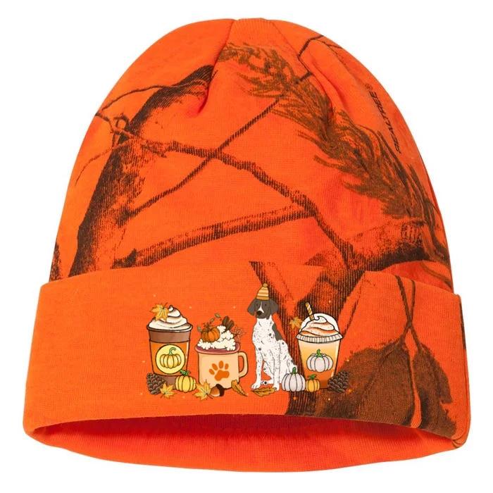 Gsp Coffee Pumpkin Spice Dog Lovers Fall Thanksgiving Gift Kati - 12in Camo Beanie