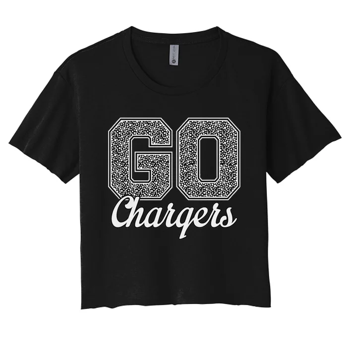 Go Chargers Pride Clear Springs Women's Crop Top Tee