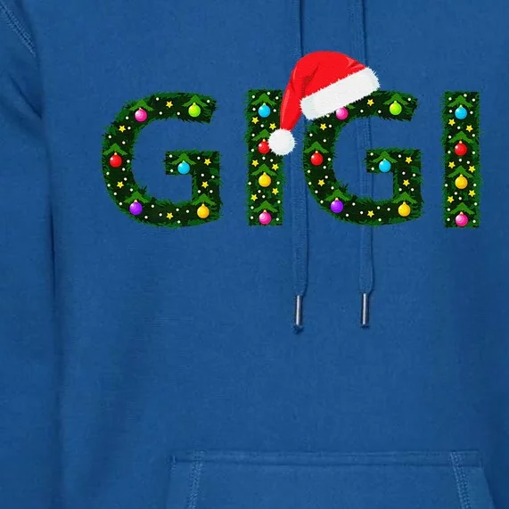 Gigi Christmas Pajama Family Matching Grandma Grandmother Premium Hoodie