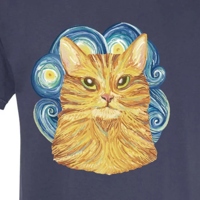 Golden Cat Post Impressionism Garment-Dyed Heavyweight T-Shirt