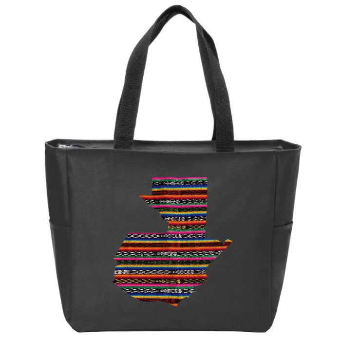 Guatemala Chapin Quetzal Antigua Tikal Tradicional Maya Zip Tote Bag