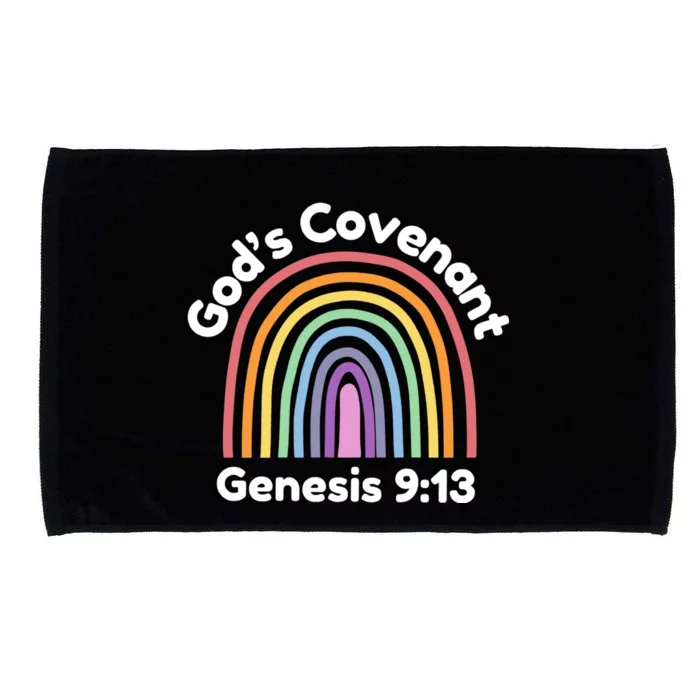 God’s Covenant Rainbow | Genesi 9:13 Christian Microfiber Hand Towel